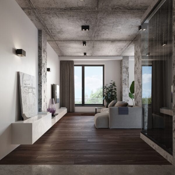 Wall Lamp QUAD Maxi Grey Deep Space QUAD