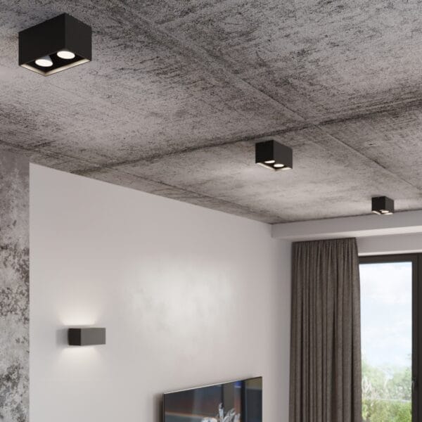 Wall Lamp QUAD Maxi Grey Deep Space QUAD