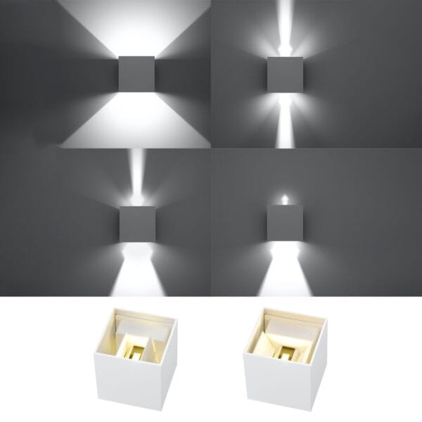 Wall Lamp LUCA White Led Ip54 Deep Space LUCA