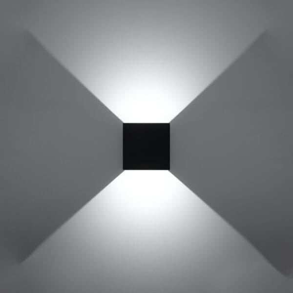 Wall Lamp LUCA Black Led Ip54 Deep Space LUCA