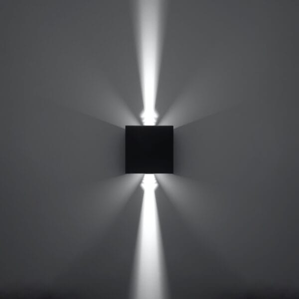 Wall Lamp LUCA Black Led Ip54 Deep Space LUCA