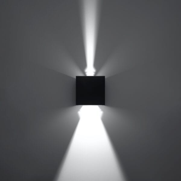 Wall Lamp LUCA Black Led Ip54 Deep Space LUCA