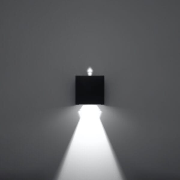 Wall Lamp LUCA Black Led Ip54 Deep Space LUCA