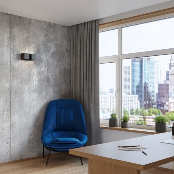 Wall Lamp QUAD 2 Black Deep Space QUAD