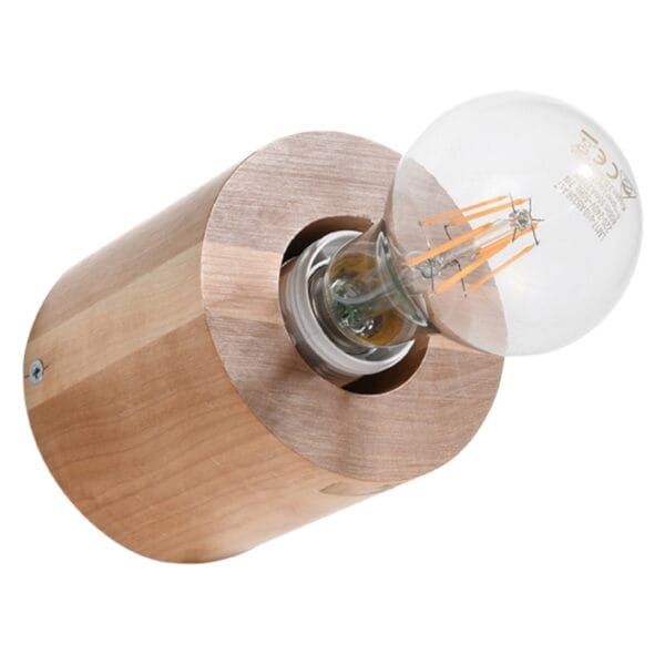 Wall Lamp SALGADO Natural Wood Peach Puff SALGADO
