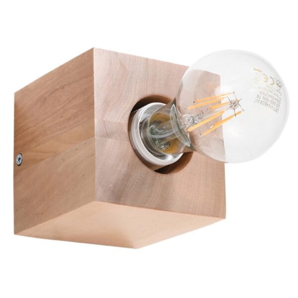 Wall Lamp ARIZ Natural Wood Peach Puff ARIZ