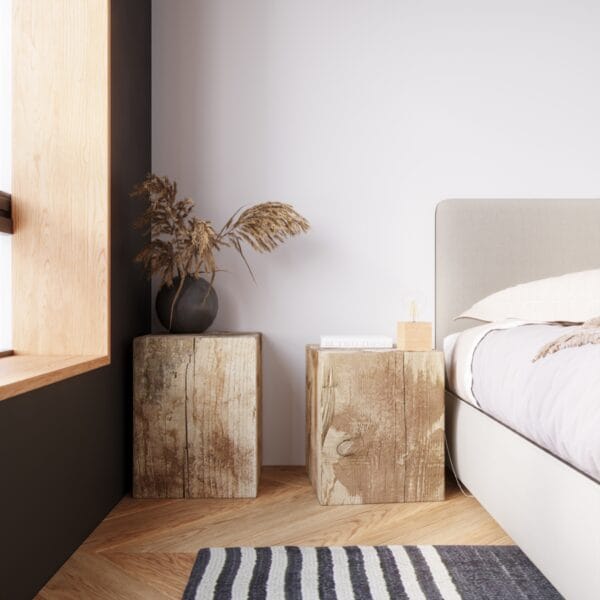 Wall Lamp ARIZ Natural Wood Peach Puff ARIZ