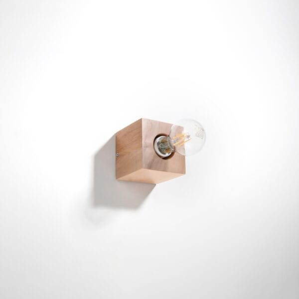 Wall Lamp ARIZ Natural Wood Peach Puff ARIZ