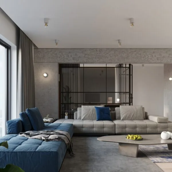 Wall Lamp SALGADO Concrete Persian Indigo SALGADO