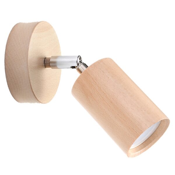 Wall Lamp BERG Natural Wood Peach Puff BERG