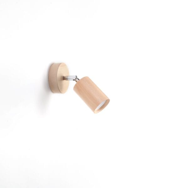Wall Lamp BERG Natural Wood Peach Puff BERG