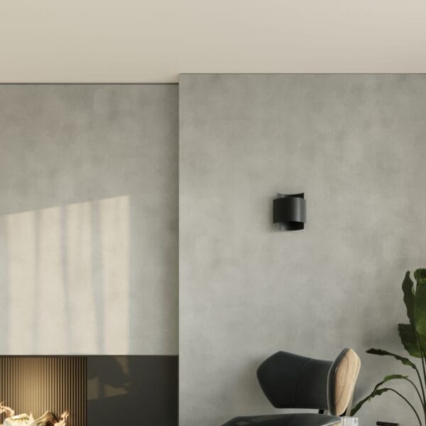 Wall Lamp IMPACT Black Modern Indoor Wall Lights Blue Sapphire
