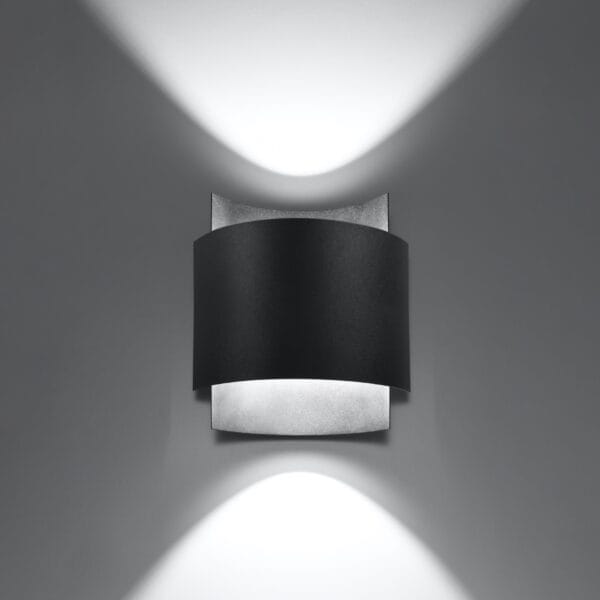 Wall Lamp IMPACT Black Modern Indoor Wall Lights Blue Sapphire