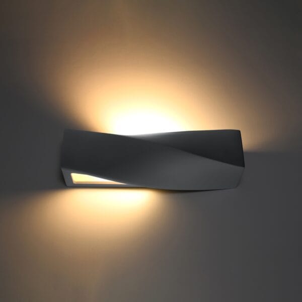 Wall Lamp Ceramic SIGMA Grey Café Au Lait SIGMA