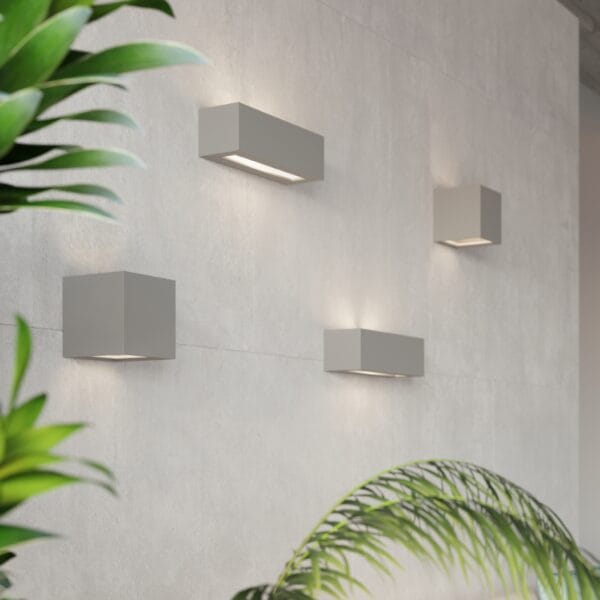 Wall Lamp Ceramic LEO Grey Café Au Lait LEO