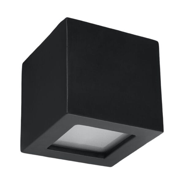 Wall Lamp Ceramic LEO Black Café Au Lait LEO