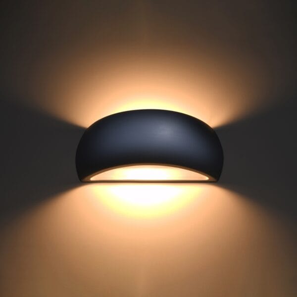 Wall Lamp Ceramic PONTIUS Grey Café Au Lait PONTIUS