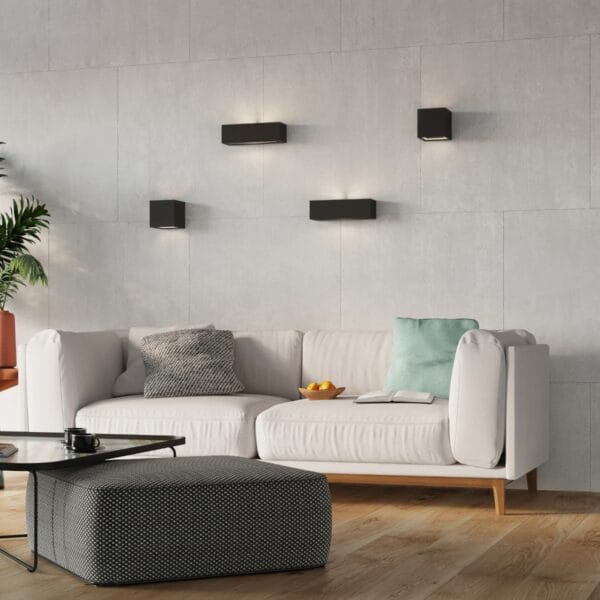 Wall Lamp Ceramic VEGA Black Café Au Lait VEGA