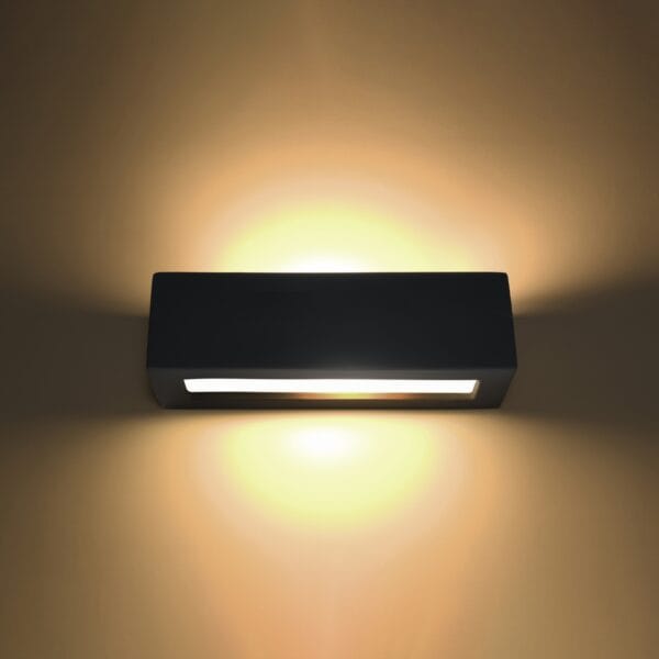 Wall Lamp Ceramic VEGA Black Café Au Lait VEGA