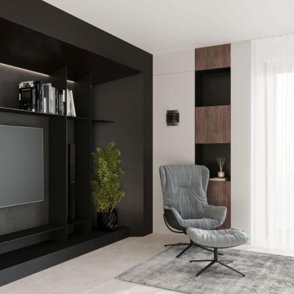 Wall Lamp HESTIA Black Blue Sapphire HESTIA