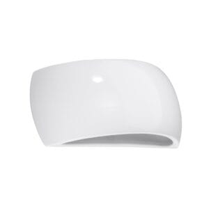 Varnished Wall Lamp PONTIUS White Gloss Café Au Lait PONTIUS