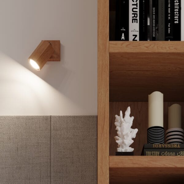 Wall Lamp ZEKE Oak Peach Puff ZEKE