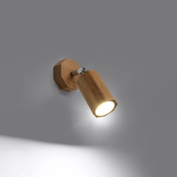 Wall Lamp ZEKE Oak Peach Puff ZEKE