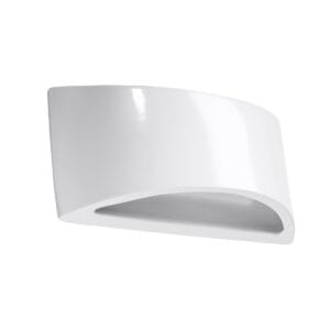 Varnished Wall Lamp VIXEN White Gloss Café Au Lait VIXEN