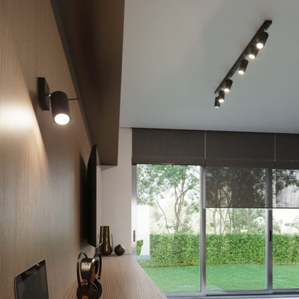 Wall Lamp RING Black a Switch Bittersweet Shimmer RING