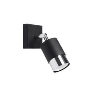 Wall Lamp NERO Black/chrome Bittersweet Shimmer NERO
