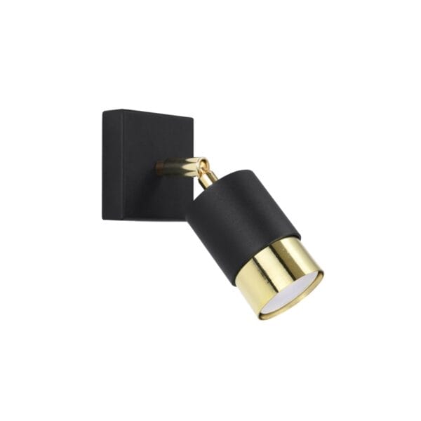 Wall Lamp NERO Black/golden Bittersweet Shimmer NERO