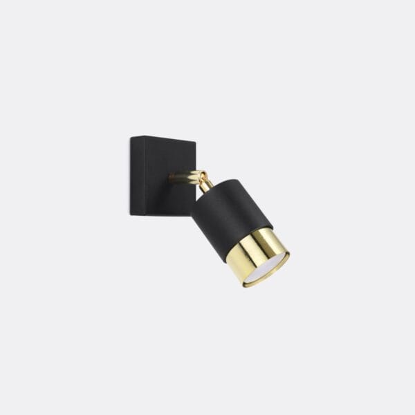 Wall Lamp NERO Black/golden Bittersweet Shimmer NERO