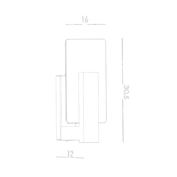 Wall Lamp LAPPO White Peach Puff LAPPO