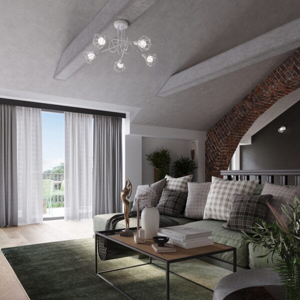 Wall Lamp ARTEMIS 1 White Powder Blue ARTEMIS