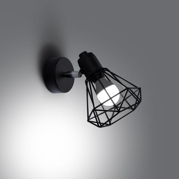 Wall Lamp ARTEMIS 1 Black Powder Blue ARTEMIS