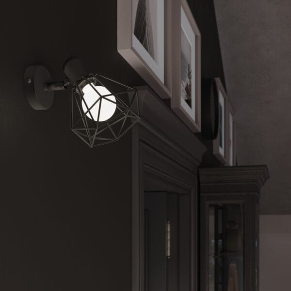Wall Lamp ARTEMIS 1s Black Powder Blue ARTEMIS