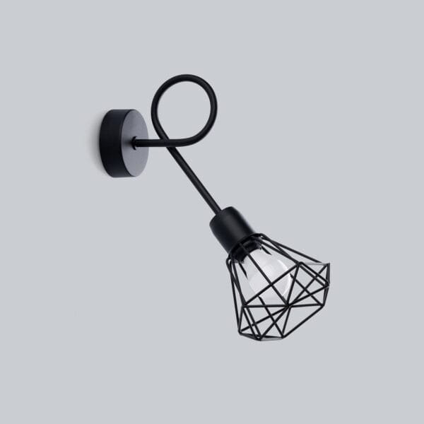 Wall Lamp ARTEMIS 1s Black Powder Blue ARTEMIS