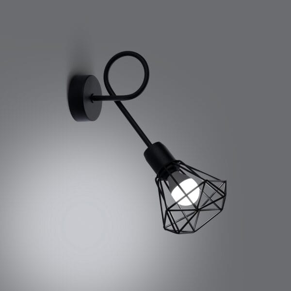 Wall Lamp ARTEMIS 1s Black Powder Blue ARTEMIS
