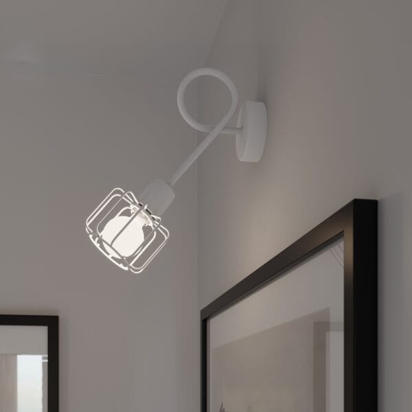 Wall Lamp BELUCI 1 White Powder Blue BELUCI