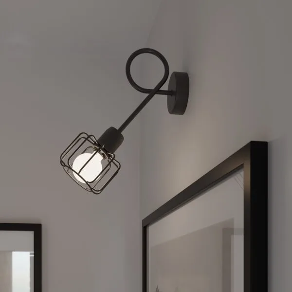 Wall Lamp BELUCI 1 Black Powder Blue BELUCI