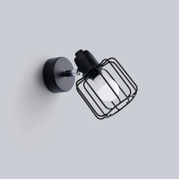 Wall Lamp BELUCI 1 Black Powder Blue BELUCI