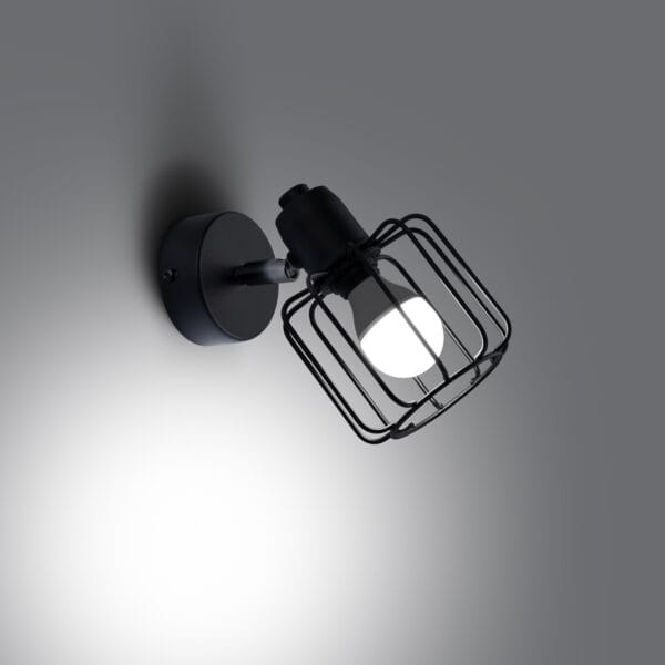Wall Lamp BELUCI 1 Black Powder Blue BELUCI