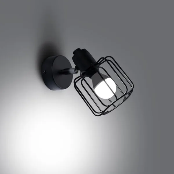 Wall Lamp BELUCI 1 Black Powder Blue BELUCI