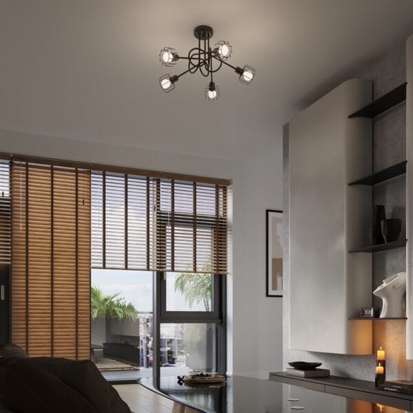 Wall Lamp BELUCI 1s Black Powder Blue BELUCI