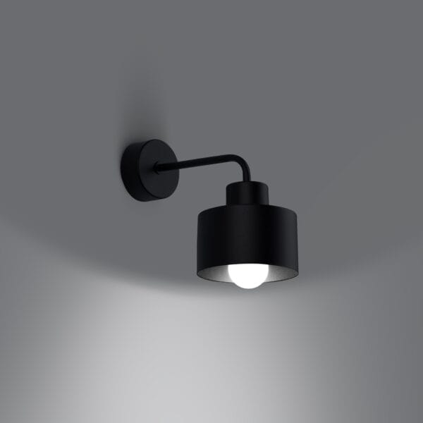Wall Lamp SAVAR 1 Black Crimson SAVAR