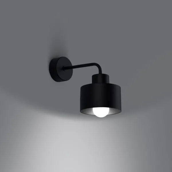 Wall Lamp SAVAR 1 Black Crimson SAVAR