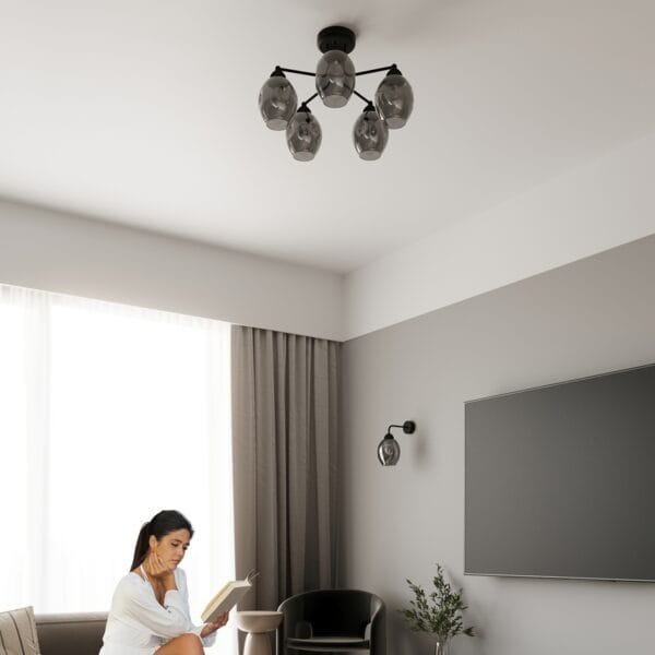 Wall Lamp FILLAN 1 Black French Sky FILLAN