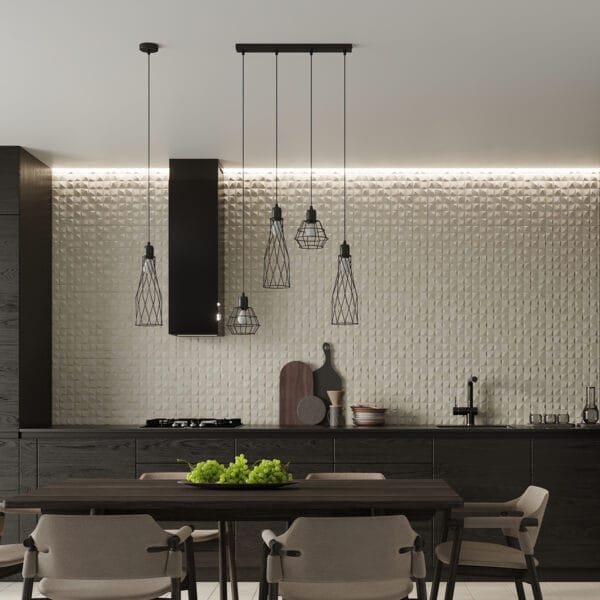 Wall Lamp SUBA Black Powder Blue SUBA