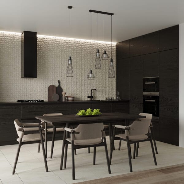 Wall Lamp SUBA Black Powder Blue SUBA