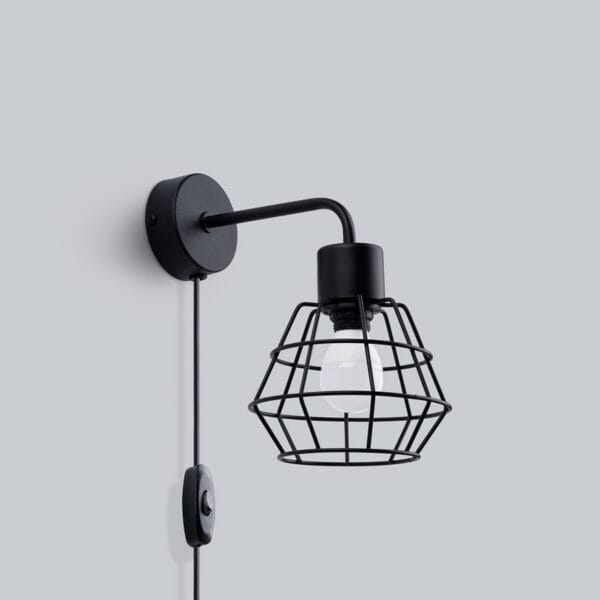 Wall Lamp SUBA Black Powder Blue SUBA